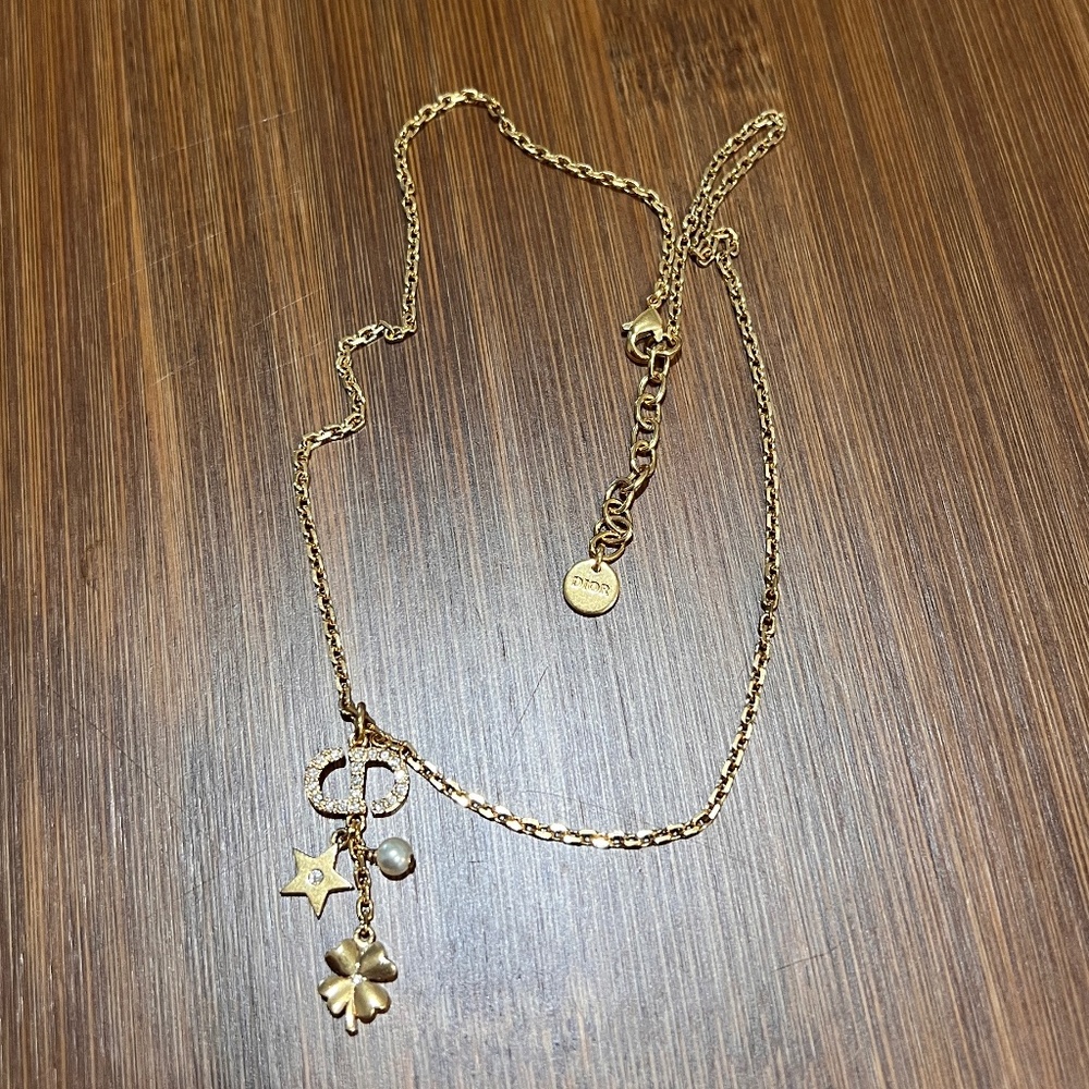 DIOR Petit CD Lucky Charms Necklace